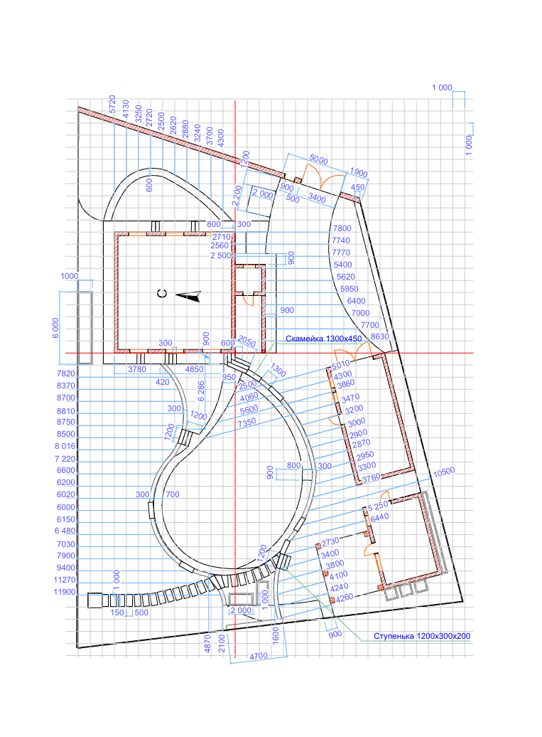 Разбивочный план