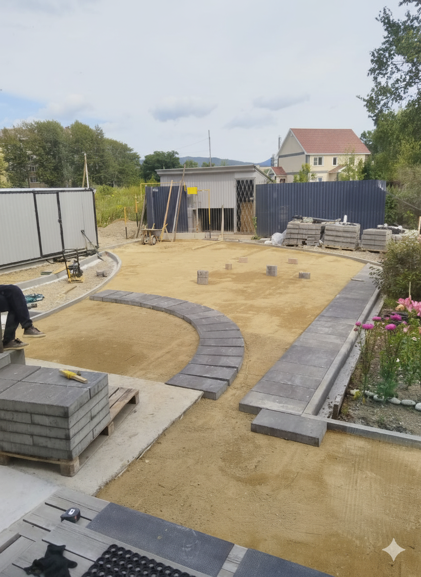 Парадный въезд на Сахалине